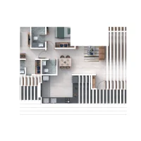 Codename ALa Carte Hinjewadi 2 BHK Floor Plan Image